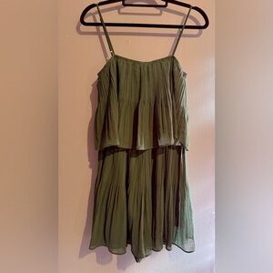 Exlura Green Pleated Romper,
Large